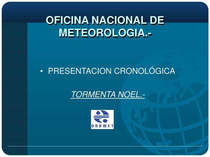 oficina nacional de meteorologia