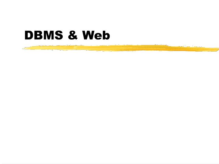 dbms web