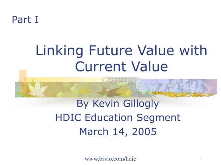 linking future value with current value