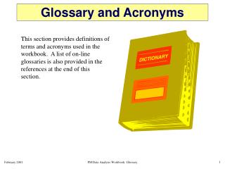 Glossary and Acronyms
