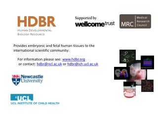 For information please see: hdbr or contact: hdbr@ncl.ac.uk or hdbr@ich.ucl.ac.uk