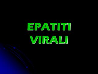 epatiti virali