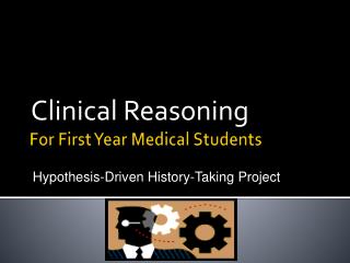 For First Year Medical Students