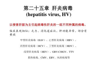 hepatitis virus hv