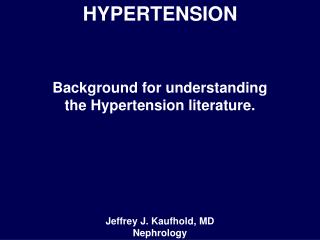 HYPERTENSION