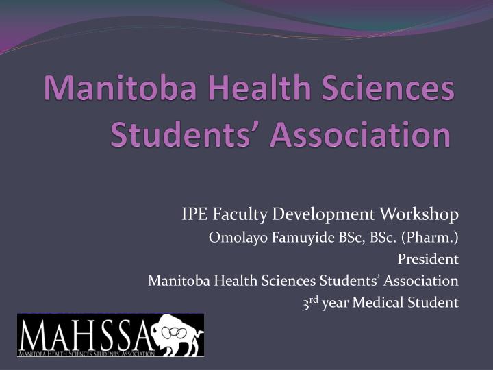 manitoba health sciences students association