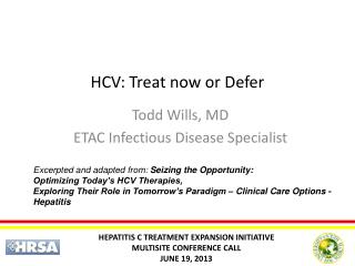 HCV: Treat now or Defer