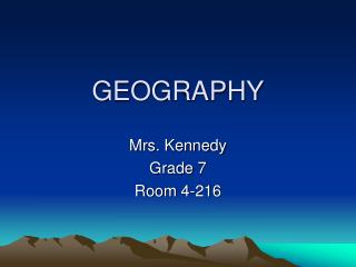 GEOGRAPHY