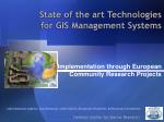 Implementation through European Community Research Projects - slide 1