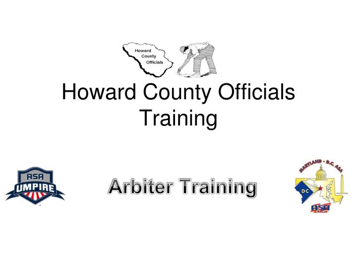 howard county officials training