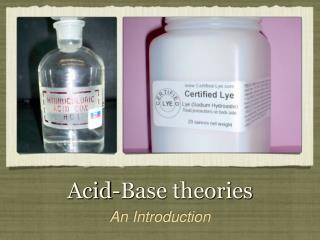 Acid-Base theories