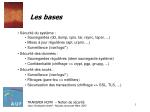 Les bases - slide 1
