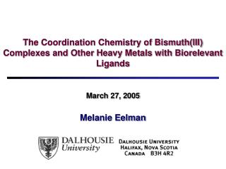 March 27, 2005 Melanie Eelman