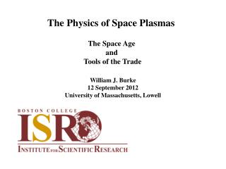 The Physics of Space Plasmas