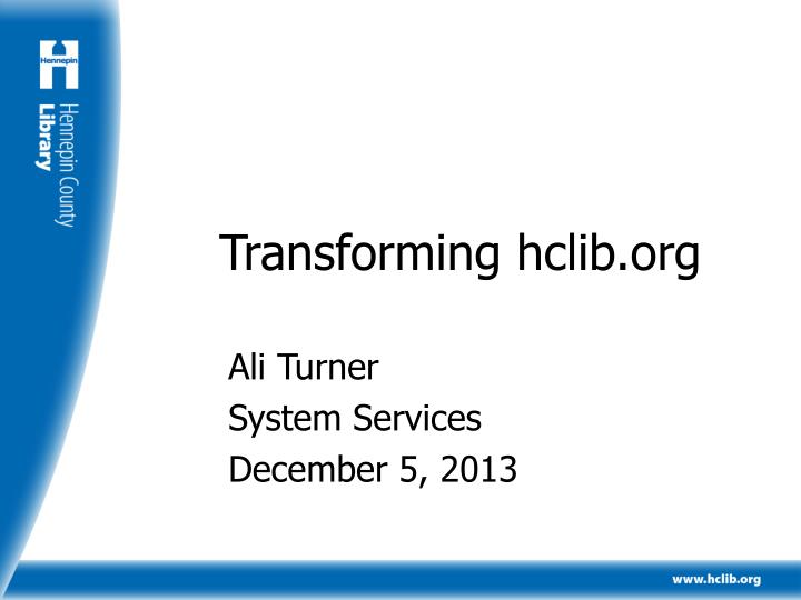 transforming hclib org