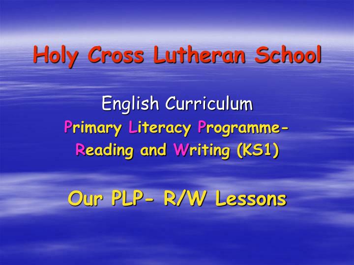 holy cross lutheran school