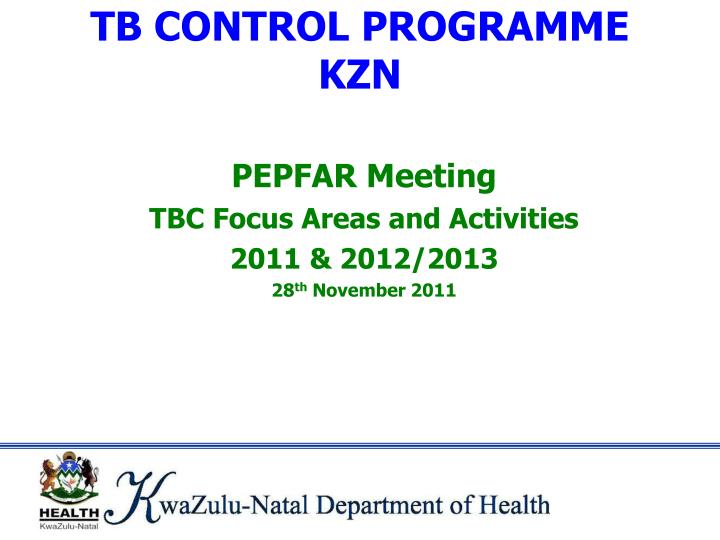 tb control programme kzn