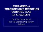 PREPARING A TUBERCULOSIS INFECTION CONTROL PLAN IN A FACILITY - slide 1