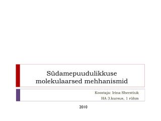s damepuudulikkuse molekulaarsed mehhanismid