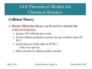 14-8 Theoretical Models for Chemical Kinetics