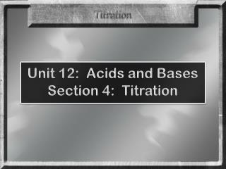 Titration