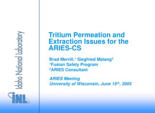 Tritium Permeation and Extraction Issues for the ARIES-CS