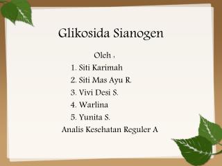 glikosida sianogen