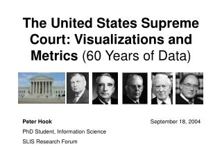 The United States Supreme Court: Visualizations and Metrics (60 Years of Data)