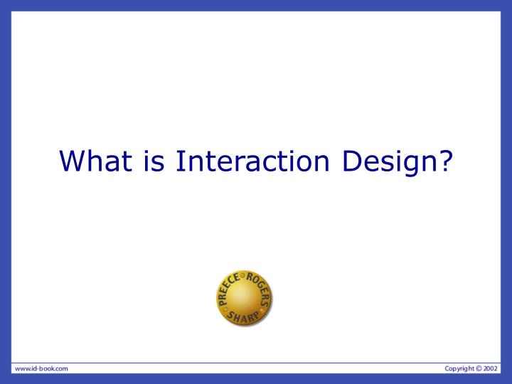 what is interaction design