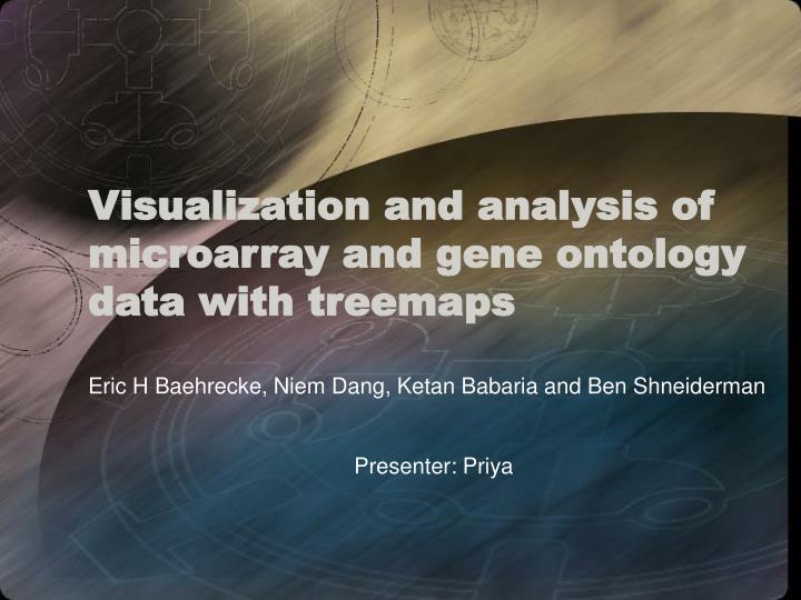 visualization and analysis of microarray and gene ontology data with treemaps