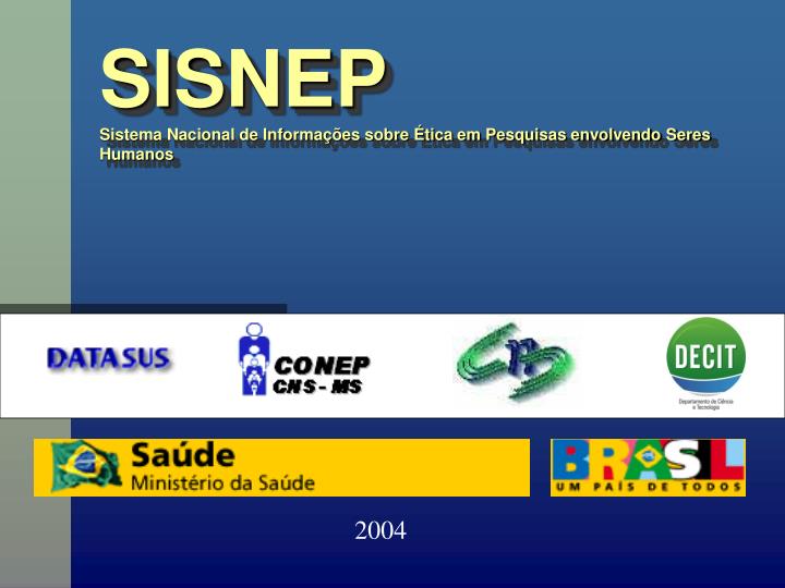 sisnep sistema nacional de informa es sobre tica em pesquisas envolvendo seres humanos