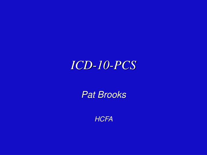 icd 10 pcs