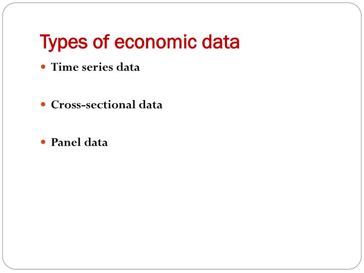 types of economic data
