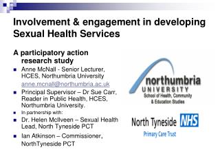 Involvement &amp; engagement in developing Sexual Health Services