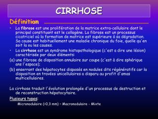 cirrhose