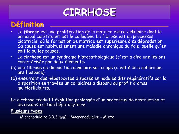 cirrhose