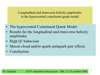 Longitudinal and transverse helicity amplitudes in the hypercentral constituent quark model