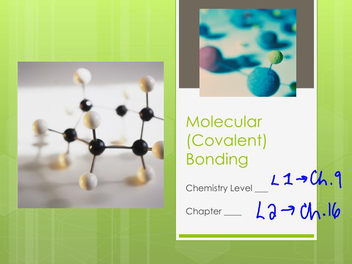molecular covalent bonding