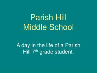 Parish Hill Middle School