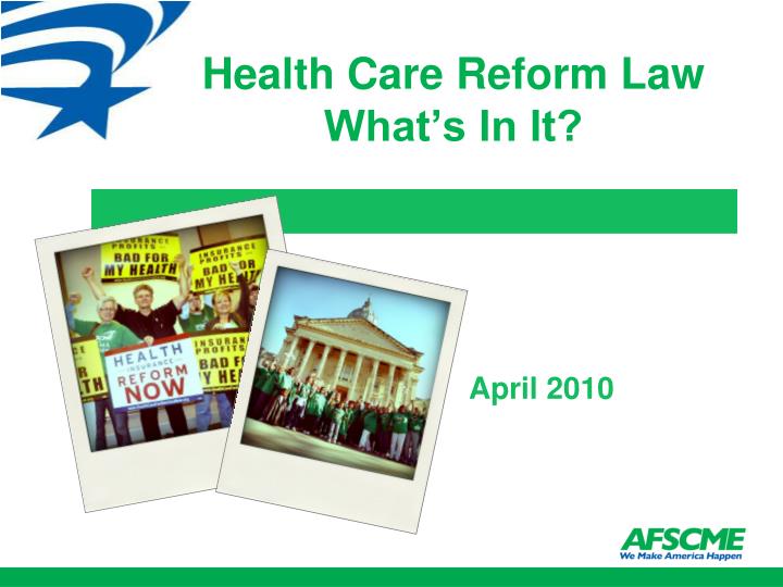 health care reform law what s in it
