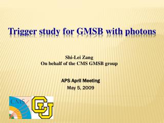 Trigger study for GMSB with photons