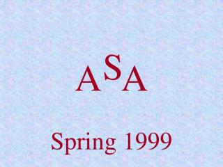 Spring 1999