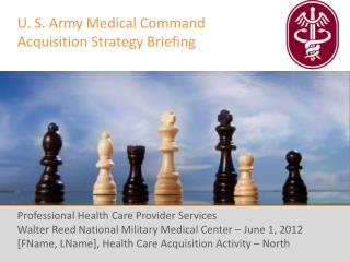 U. S. Army Medical Command Acquisition Strategy Briefing