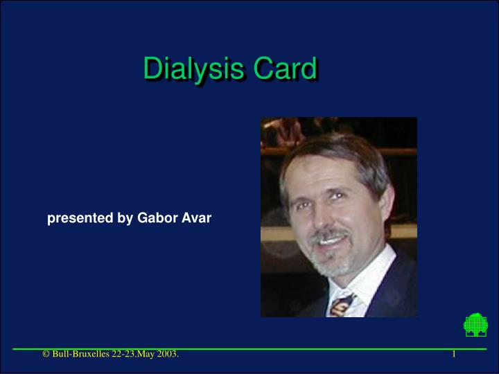 dialysis card