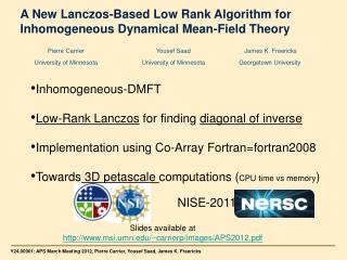 A New Lanczos-Based Low Rank Algorithm for Inhomogeneous Dynamical Mean-Field Theory