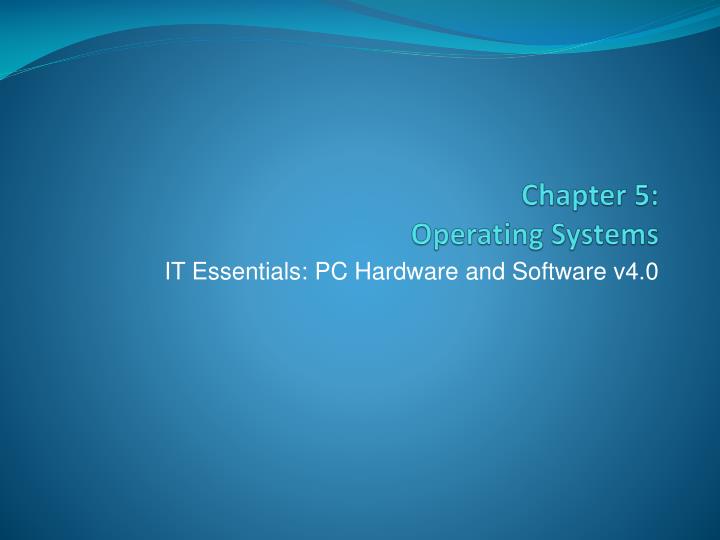 it essentials pc hardware and software v4 0