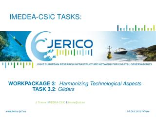 IMEDEA-CSIC TASKS: