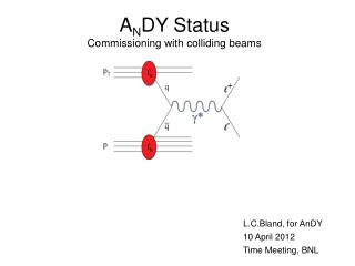 A N DY Status Commissioning with colliding beams