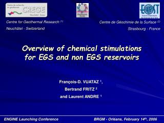 Overview of chemical stimulations for EGS and non EGS reservoirs