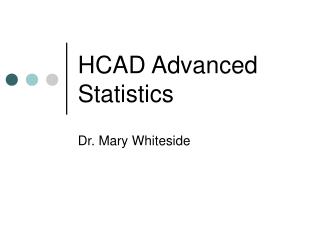 hcad advanced statistics